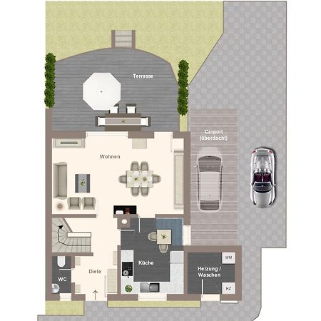 Ferienhaeuser Rhoen - Haus Natalie & Haus Helene Hausen  Ngoại thất bức ảnh