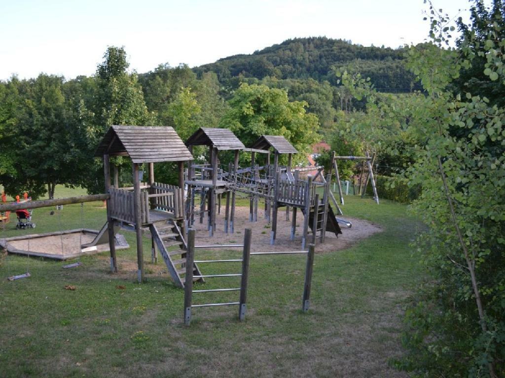 Ferienhaeuser Rhoen - Haus Natalie & Haus Helene Hausen  Ngoại thất bức ảnh