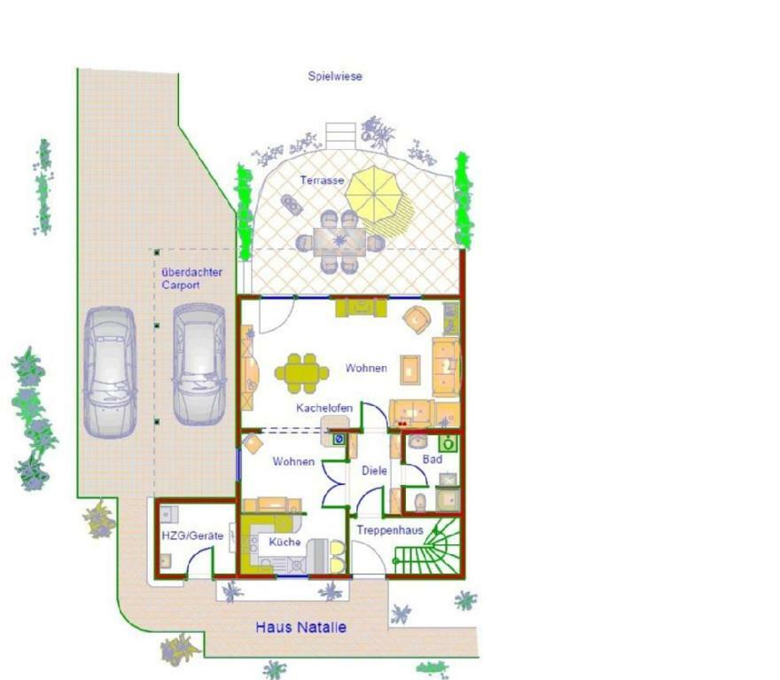 Ferienhaeuser Rhoen - Haus Natalie & Haus Helene Hausen  Ngoại thất bức ảnh